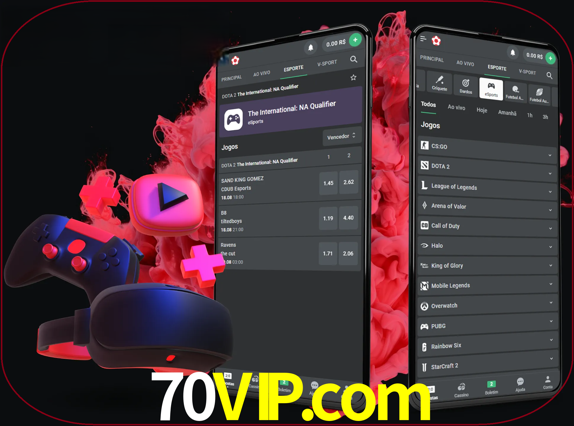 Para ter a aplicação móvel 70vip no seu smartphone, basta descarregar o ficheiro apk e seguir as instruções.