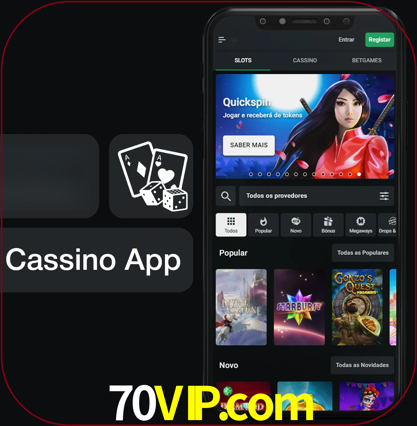 Jogue jogos de cassino e ganhe.