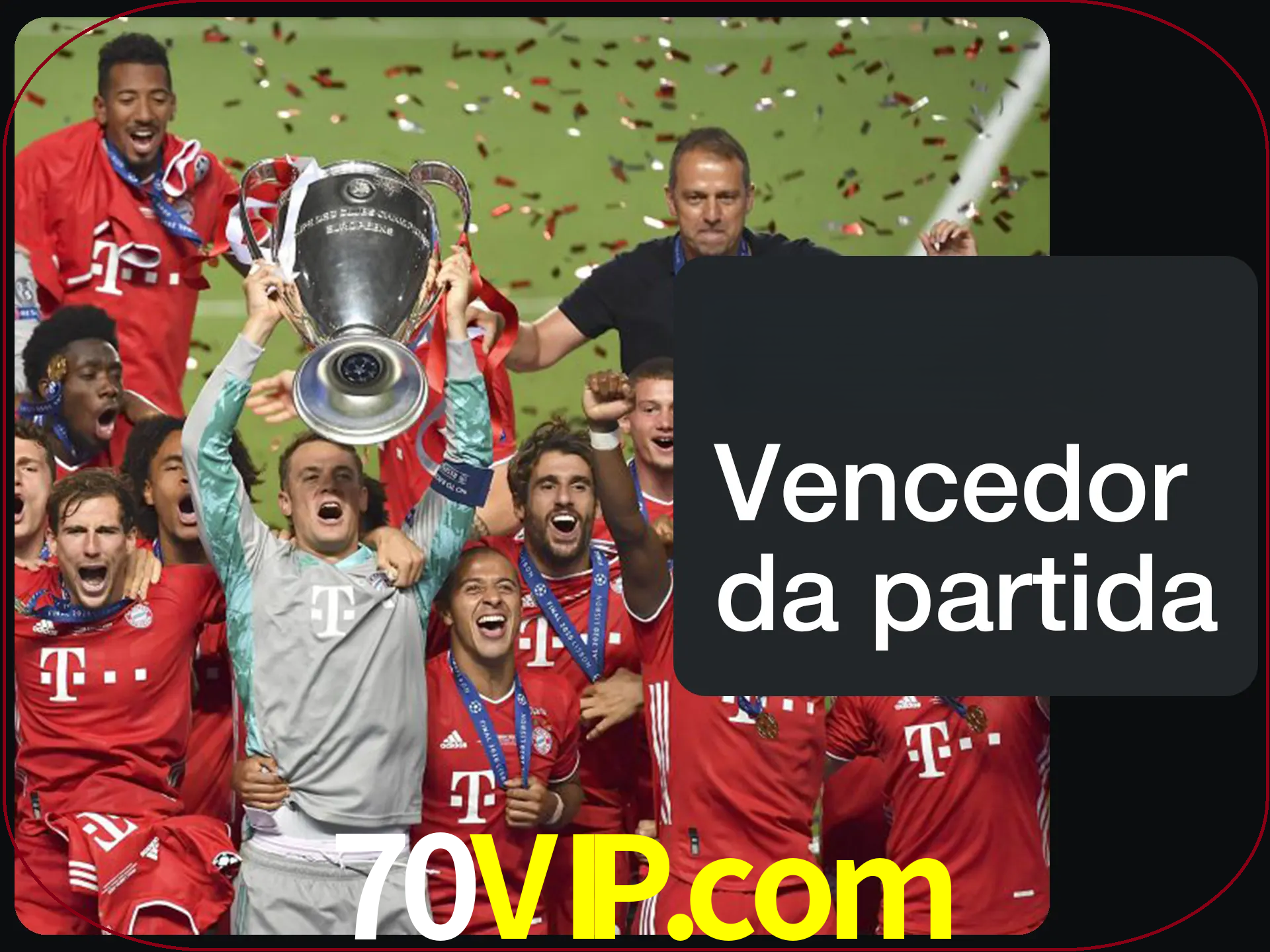 Aposte no vencedor e ganhe uma grande quantia de dinheiro.