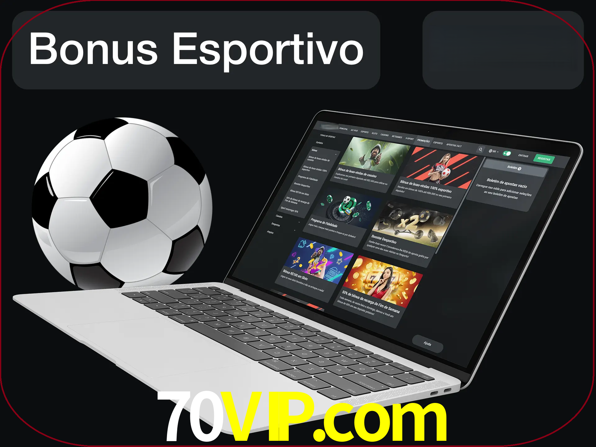 Antes de começar a apostar, use o bônus esportivo.