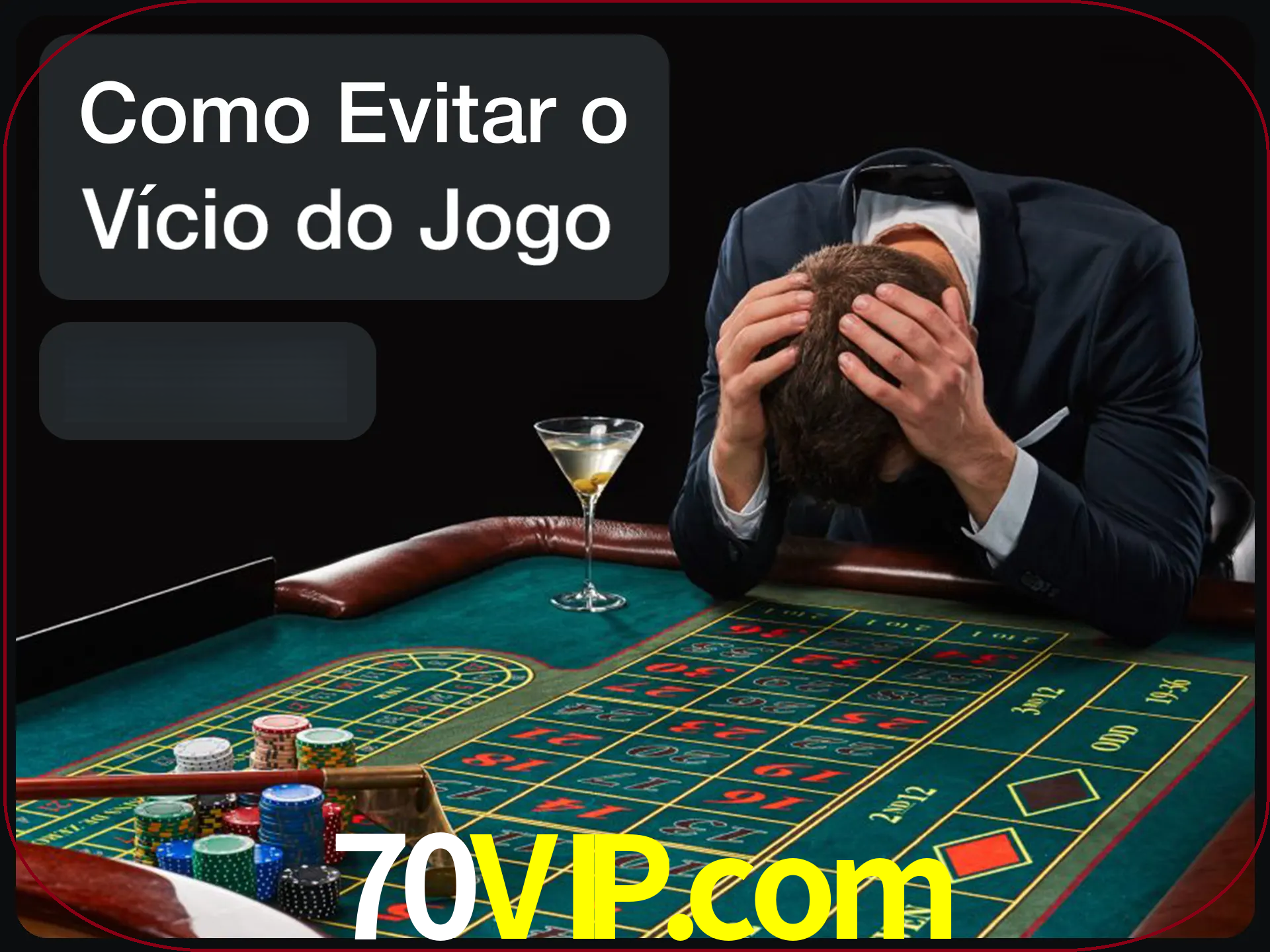 Você é responsável por cada uma de suas apostas.